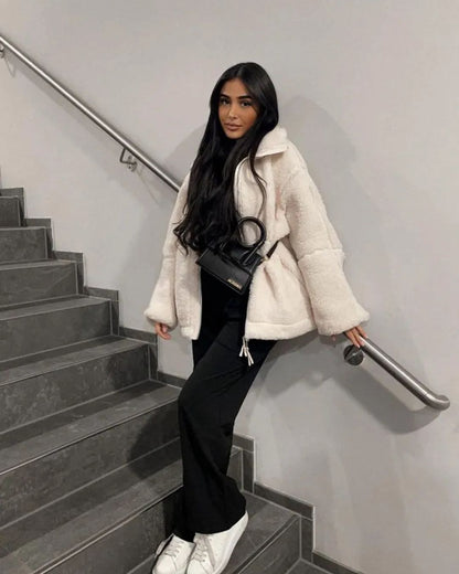 FINLEIGH - ULTRA COZY OVERSIZED TEDDY JACKET