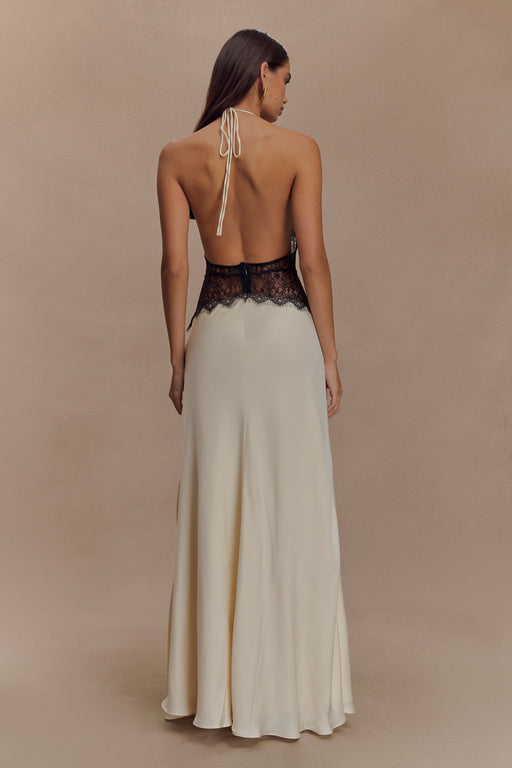 KEILANI - ELEGANT HALTER NECK BACKLESS GOWN