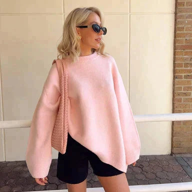 KAYE - WINTER BLUSH WARMTH SWEATER