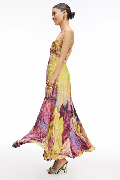 CHIQUI - MULTI-TONE ISLAND MAXI DRESS