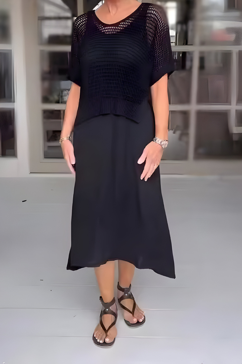 KEANNA - SUNLIT KNIT SUMMER DRESS