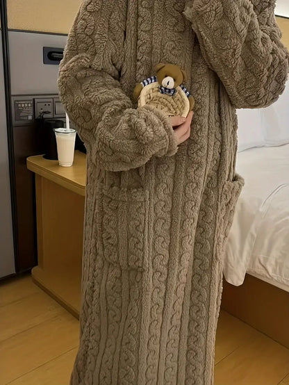 Abigail™ - Jacquard Soft Fleece Winter Dress