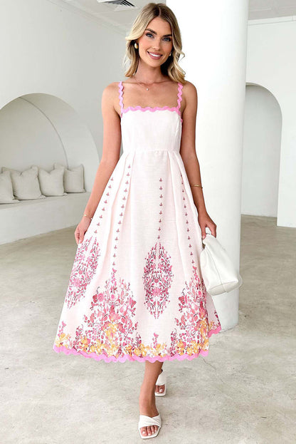 ARETE - FLORAL BLOOM BACKLESS DRESS