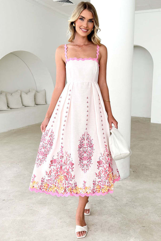 ARETE - FLORAL BLOOM BACKLESS DRESS