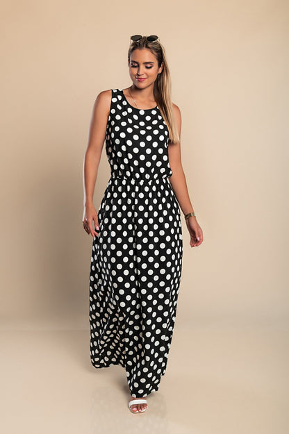 Amber | Long Dot Dress