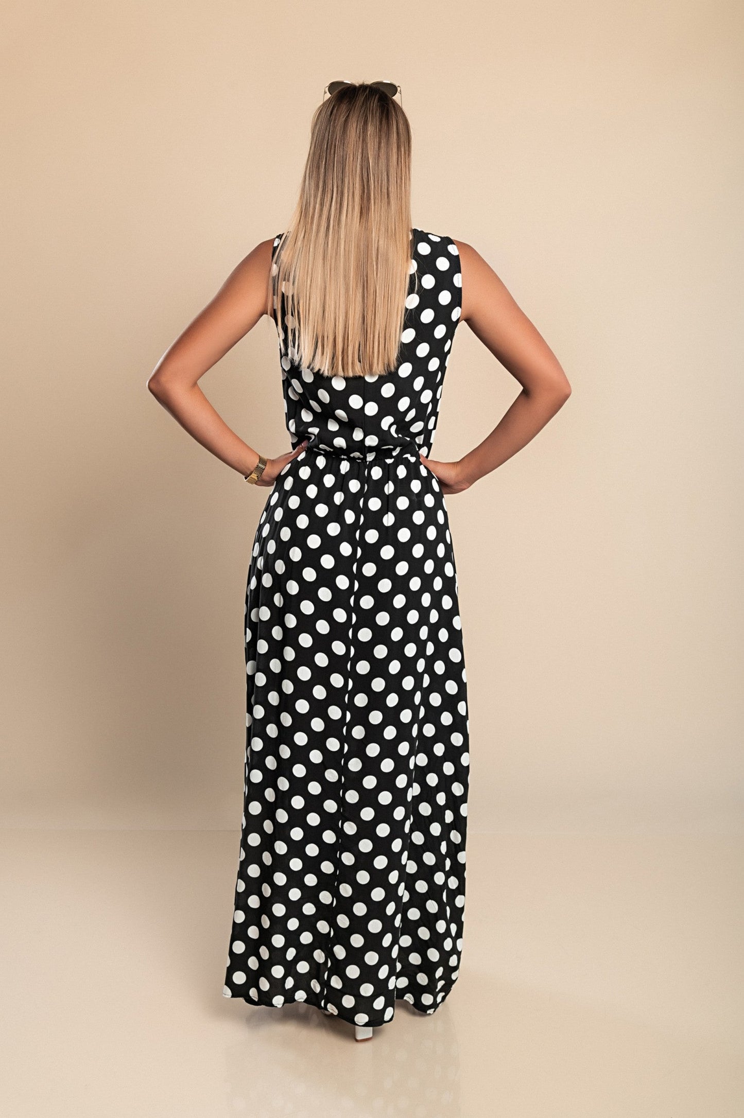 Amber | Long Dot Dress