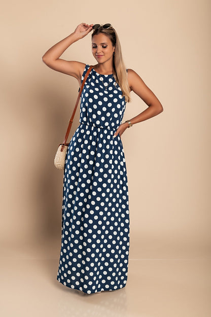 Amber | Long Dot Dress