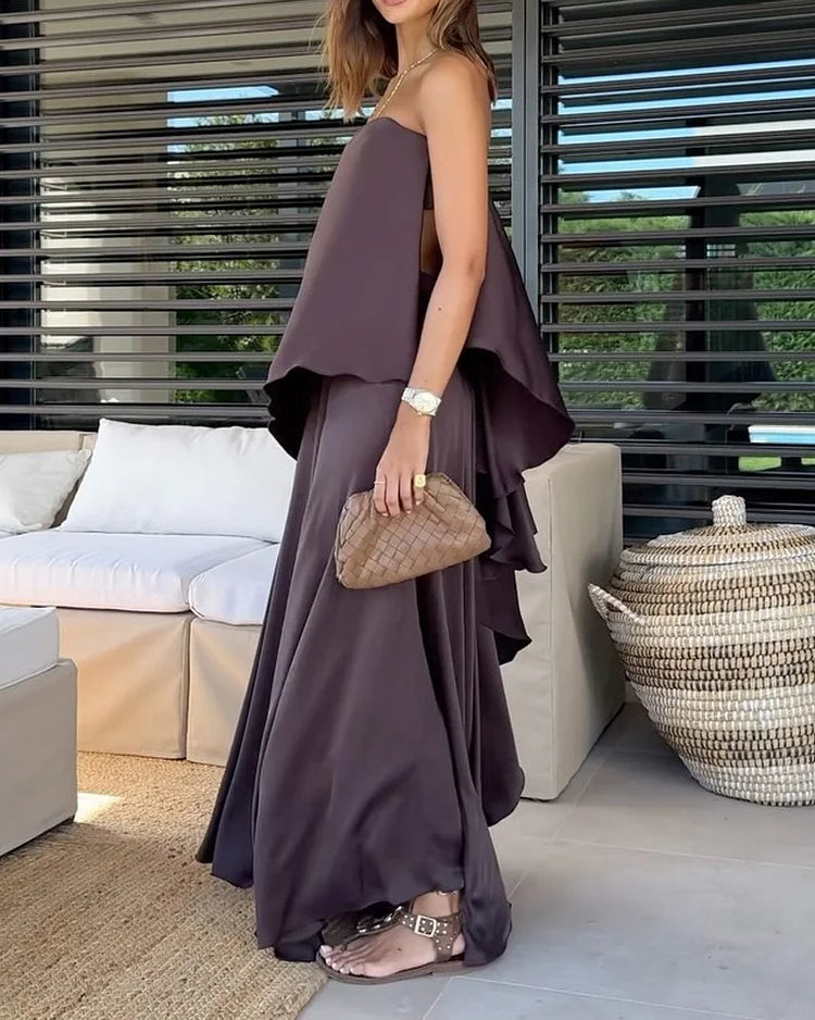 HALPENNY - LAYERED SKIRT SET