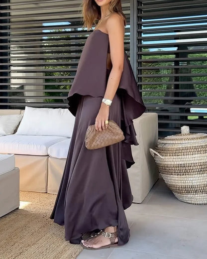 HALPENNY - LAYERED SKIRT SET