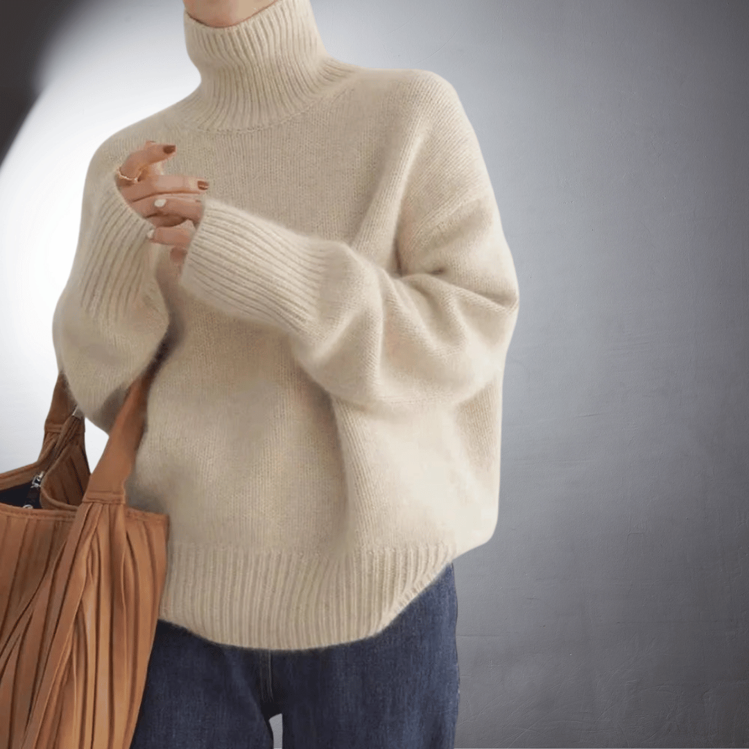 Adalgisa | Soft Cashmere Roll Neck Sweater