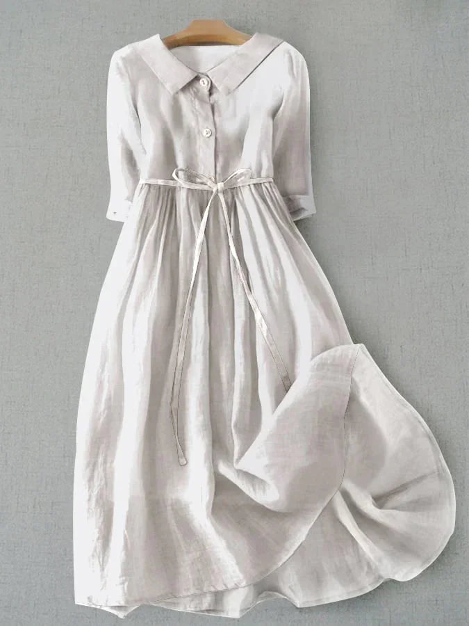 NAV - MINIMALIST COTTON STATEMENT DRESS