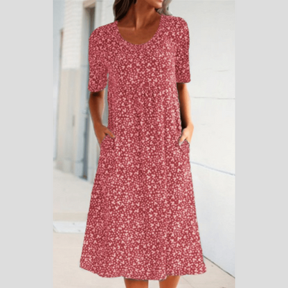 LEVILYNN - CHIC MIDI FLORAL DRESS