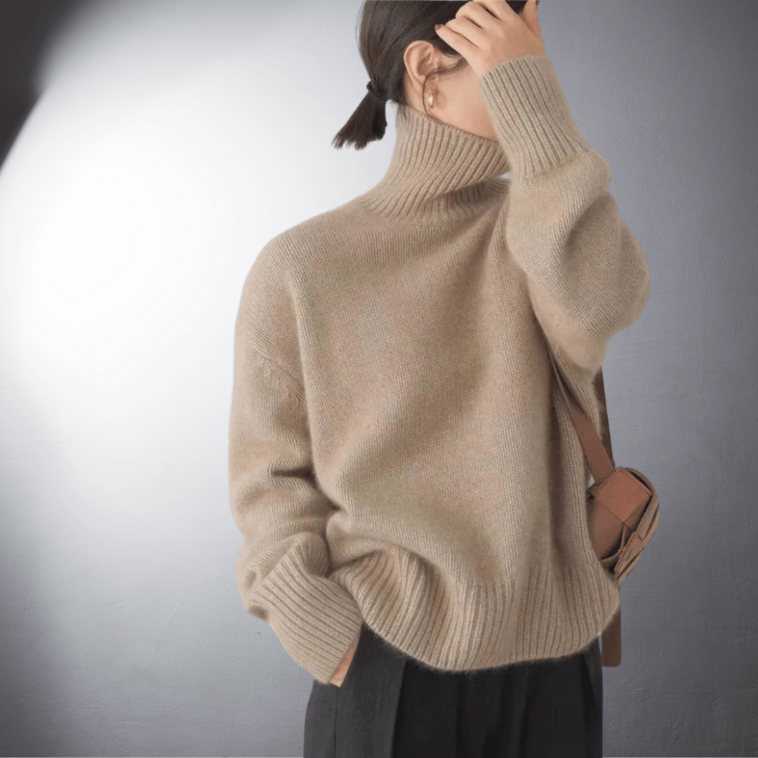 Adalgisa | Soft Cashmere Roll Neck Sweater