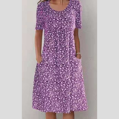 LEVILYNN - CHIC MIDI FLORAL DRESS