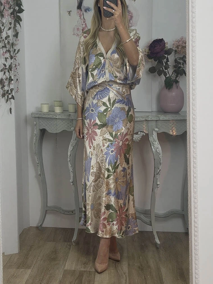 DANA - SILKEN FLORAL SET