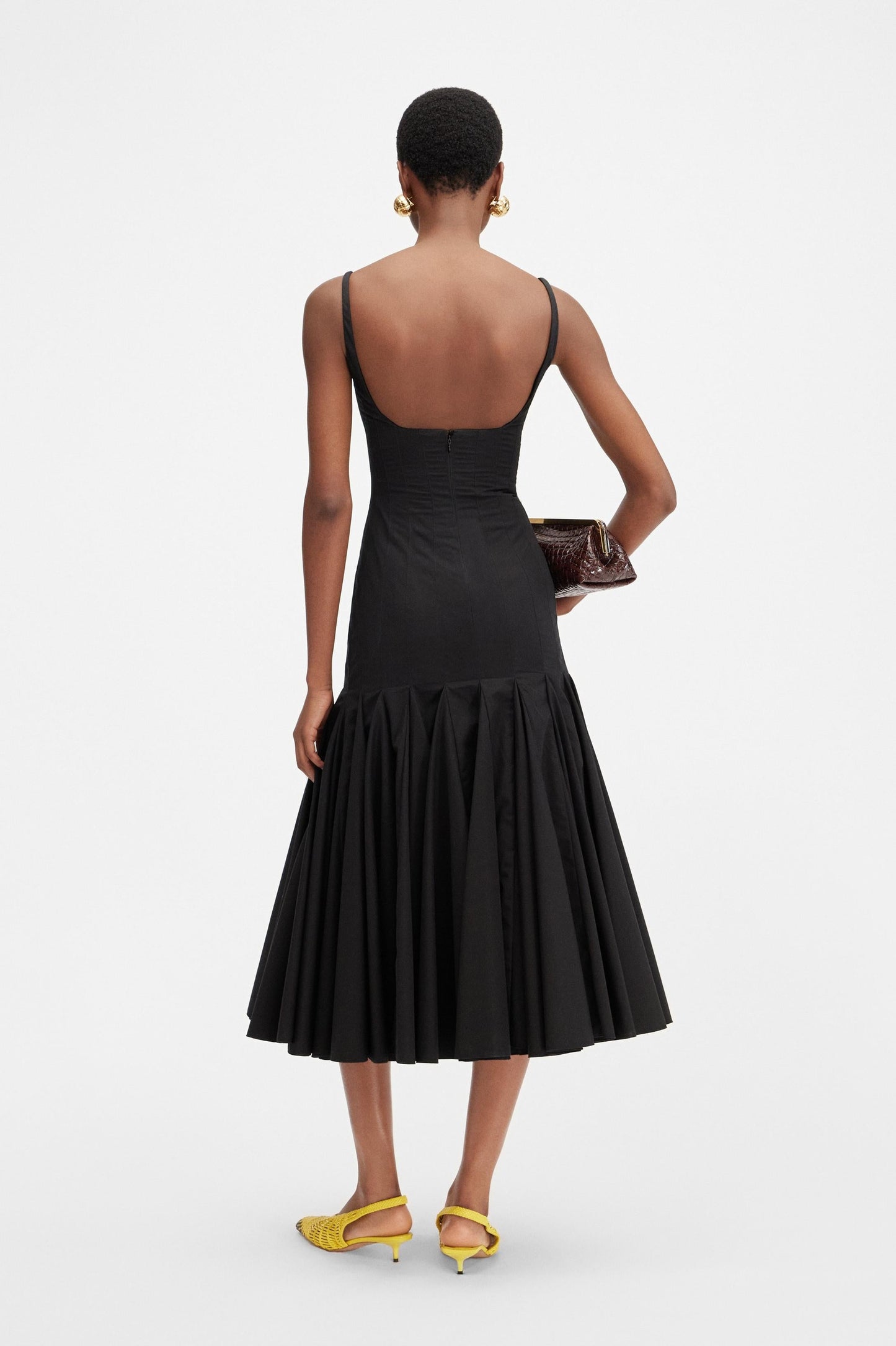 AMIRA - SHAPE-DEFINING MIDI DRESS