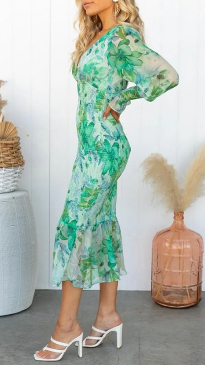 TARIE - V SHAPED NECK DRESS