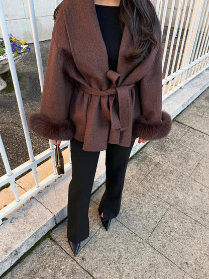 NORIDALE - ELEGANT PLUSH TAILORED COAT