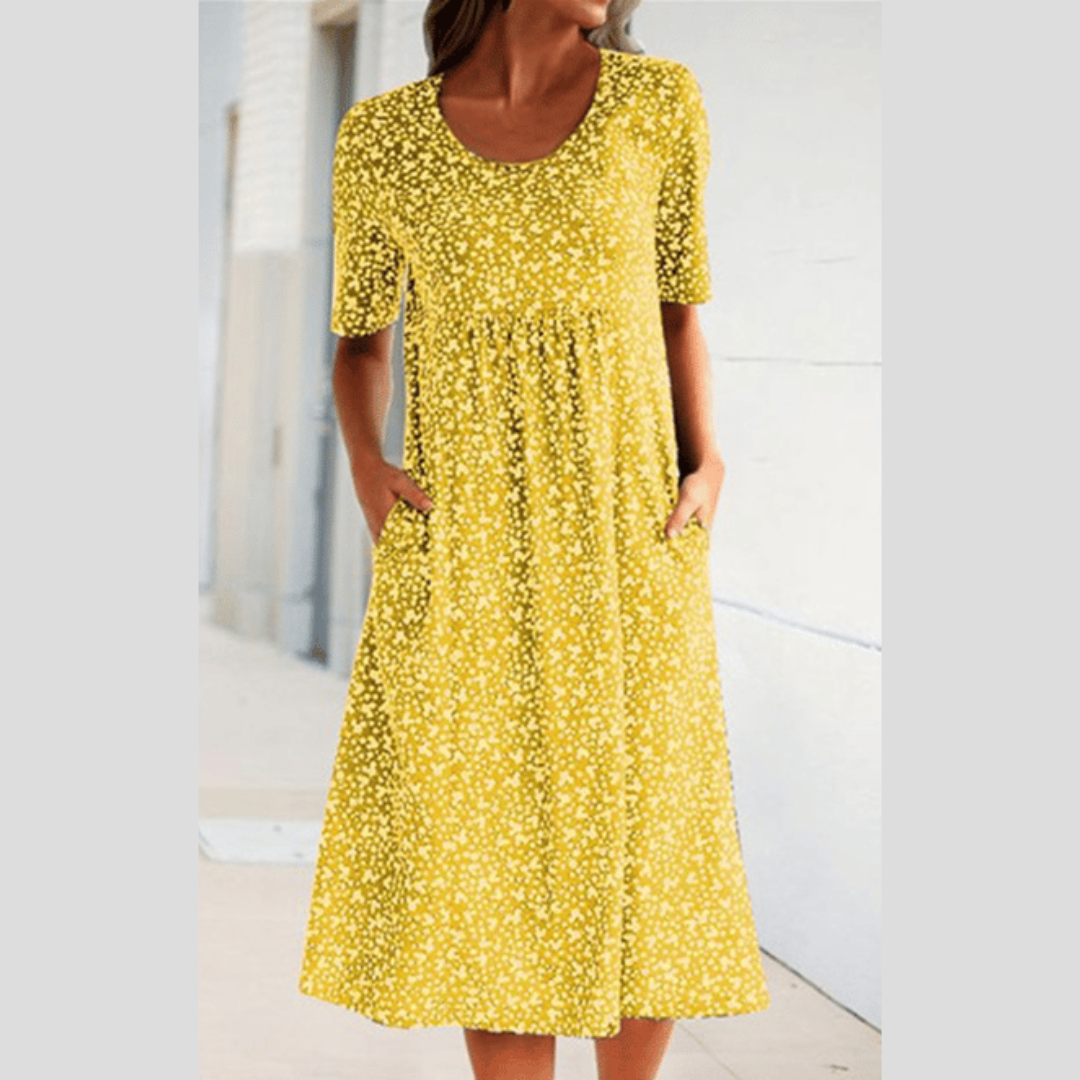 LEVILYNN - CHIC MIDI FLORAL DRESS