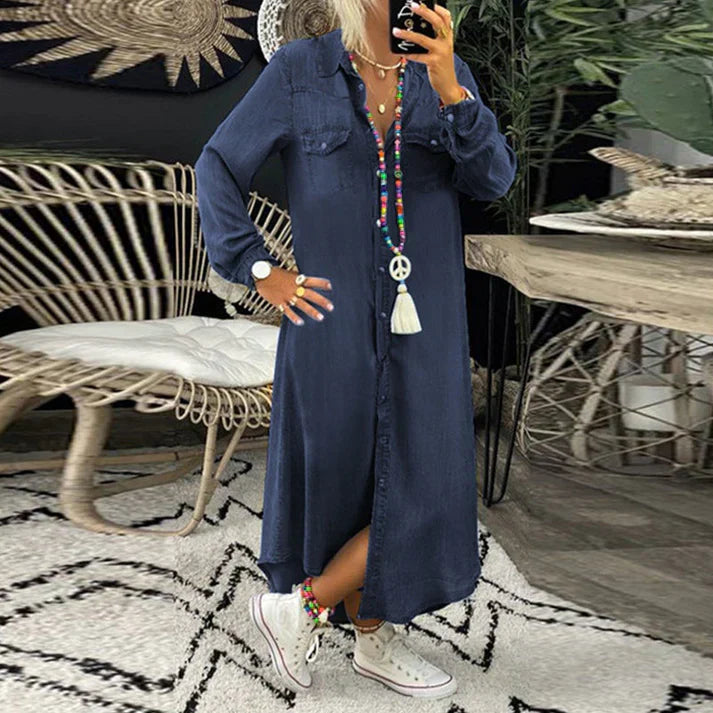 LARISSA - COMFORTABLE DENIM DRESS