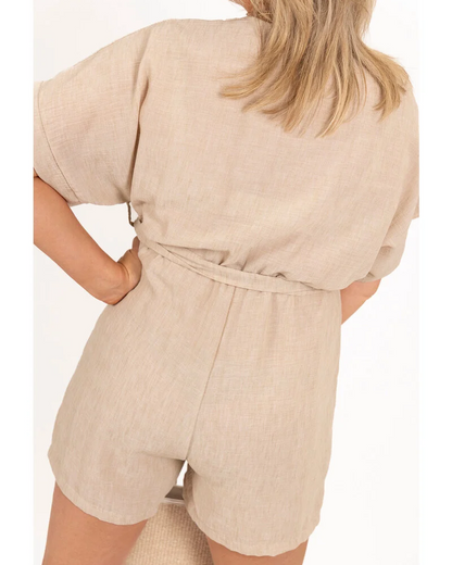 CHARICE - SUMMER ESCAPE LINEN ROMPER