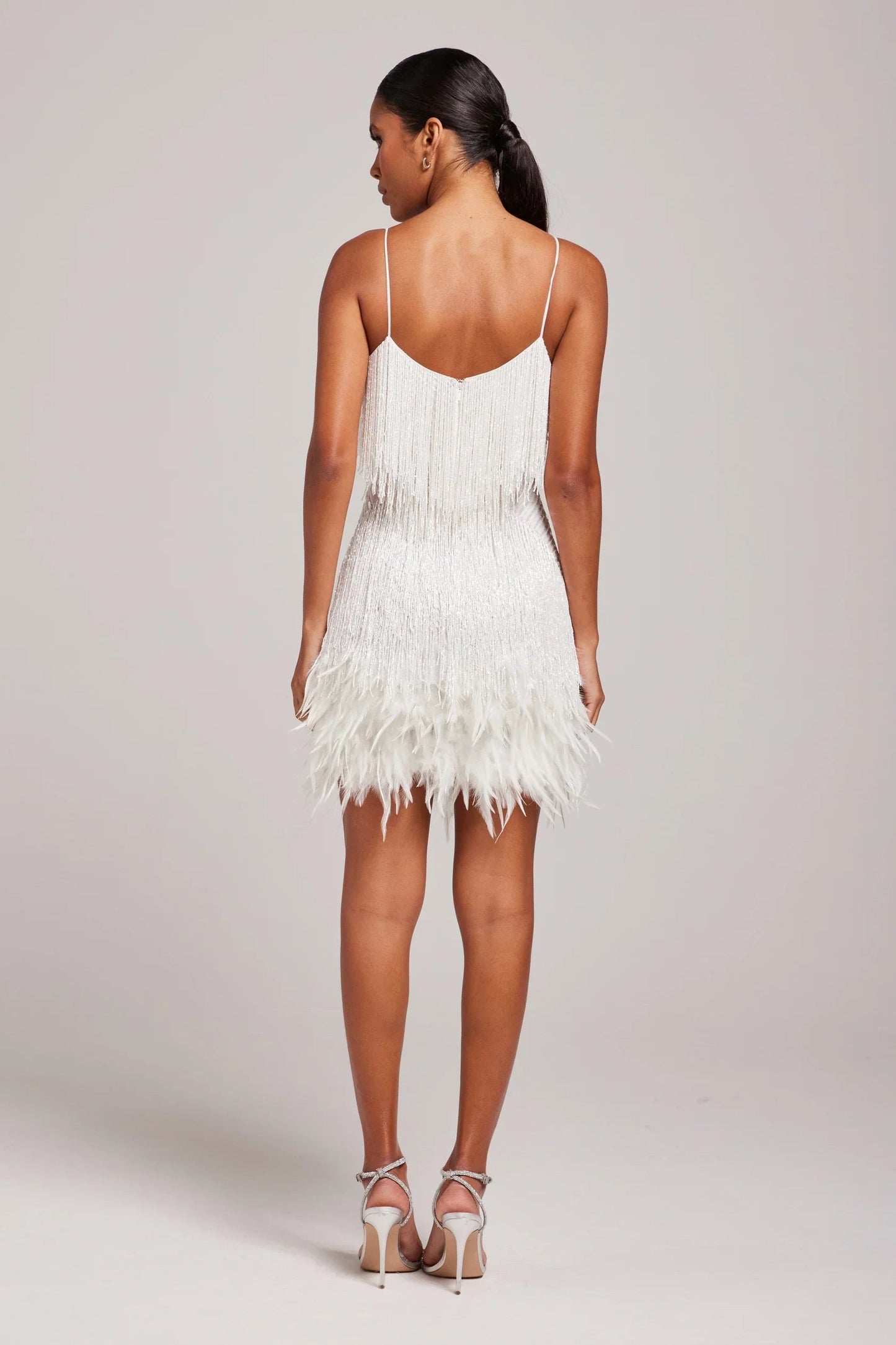 JOYCEL - MODERN FEATHERED PARTY DRESS
