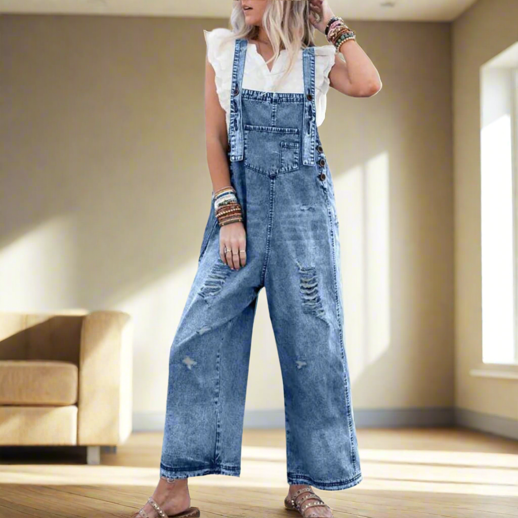 CARMINA –  RETRO WASH ADJUSTABLE STYLE JUMPSUIT