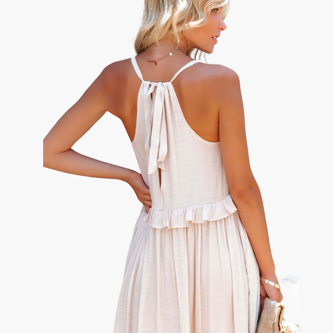 DIVINA - LIGHT RUFFLE STYLE DRESS