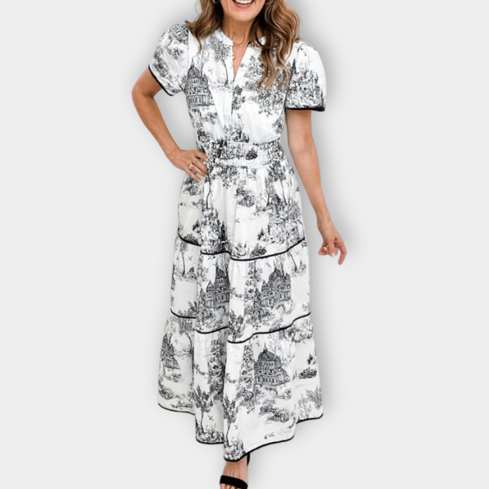 IRAH - RETRO LONG DRESS