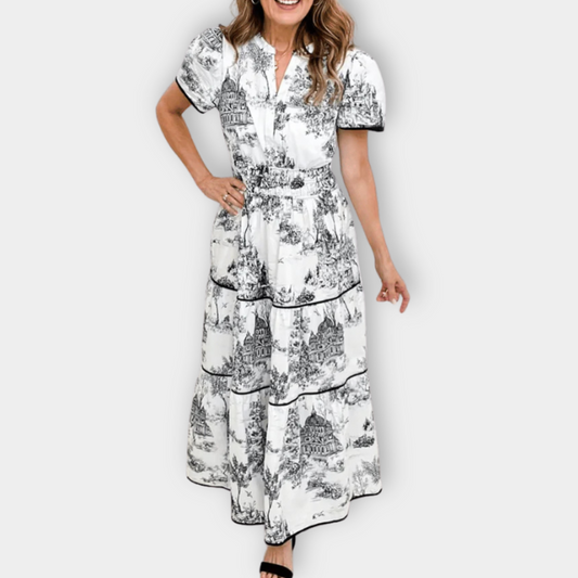 IRAH - RETRO LONG DRESS