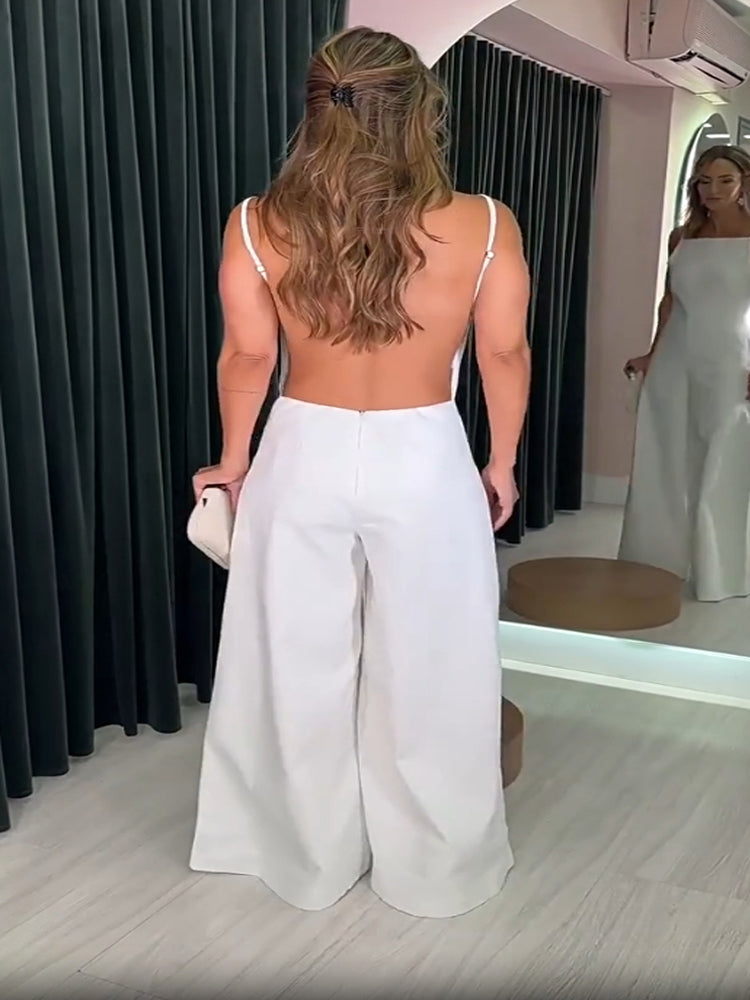 JOLENE - ELEGANT HALTER JUMPSUIT