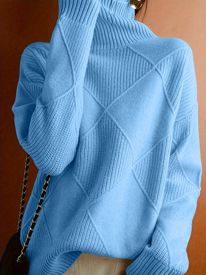Jessie | Knitted Sweater with High Collar