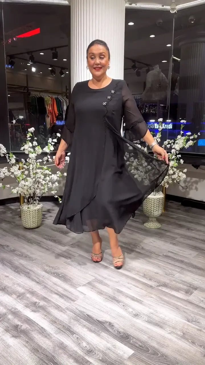 LAFRIZA - BREEZE FLOWY CHIFFON DRESS