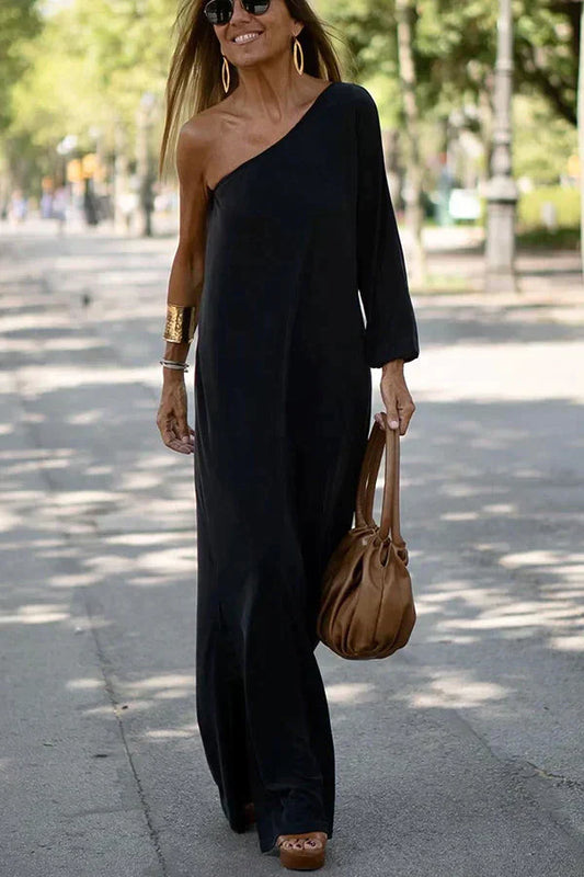DENICE - ASYMMETRICAL MAXI DRESS