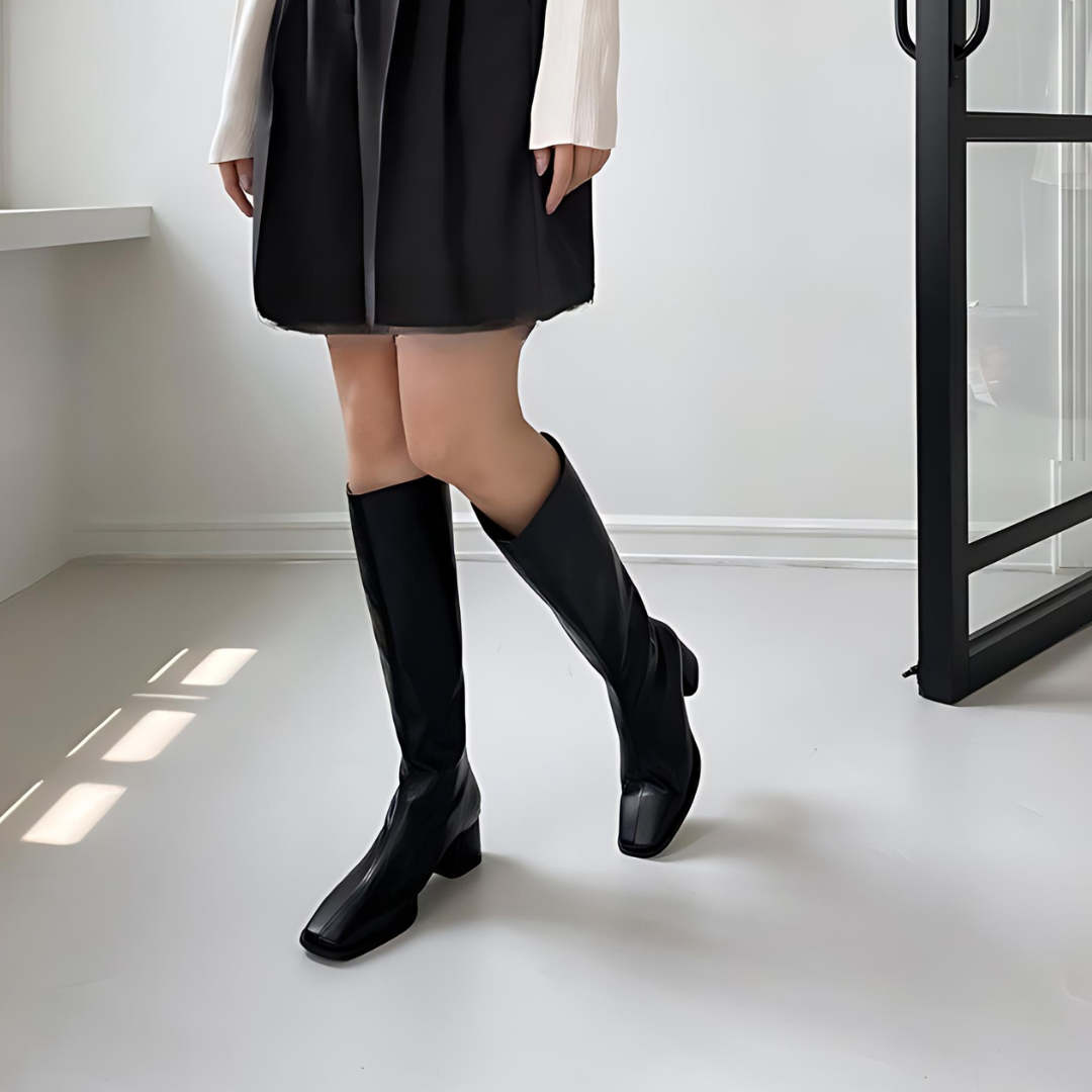 MYA - HIGH WAISTED KNEE LENGTH LADY BOOTS