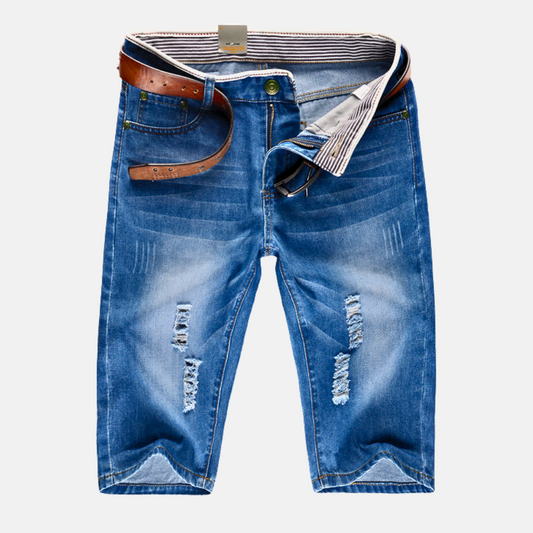 ELIAS - RAW EDGE JEAN SHORTS