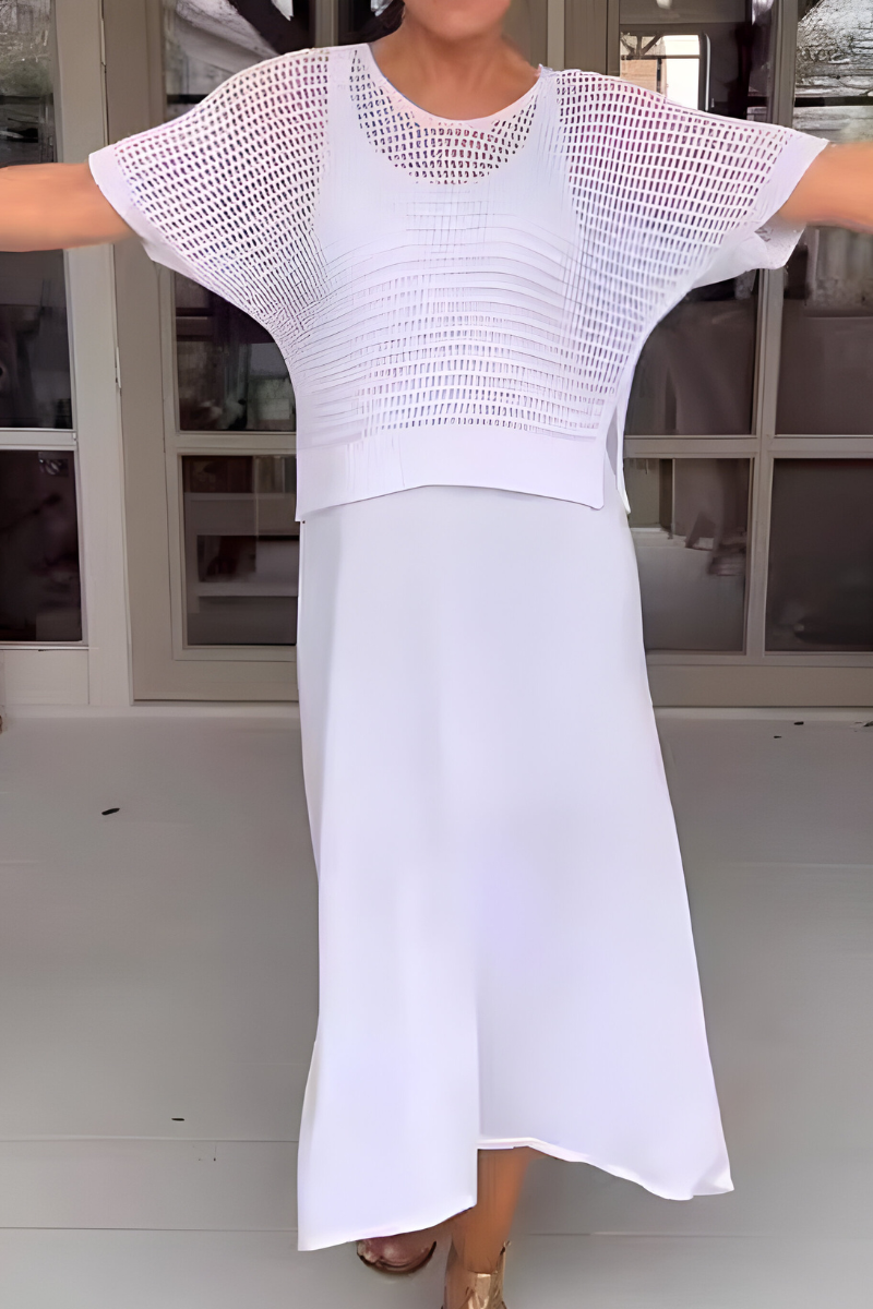 KEANNA - SUNLIT KNIT SUMMER DRESS