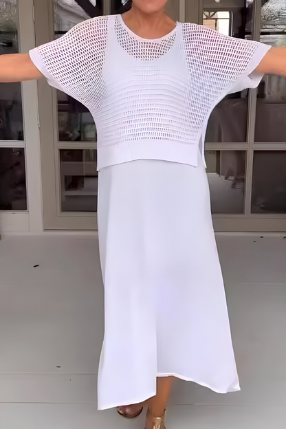 KEANNA - SUNLIT KNIT SUMMER DRESS