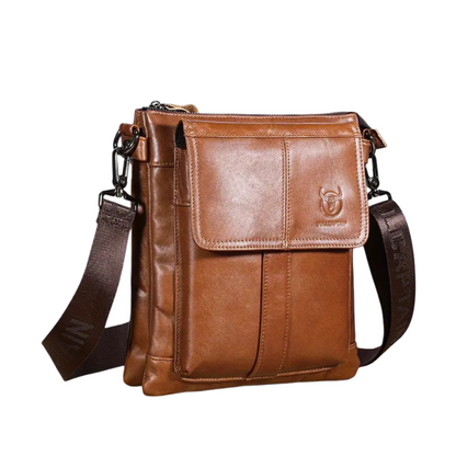 Colton | Slim Leather Crossbody with Flap Pocket Design