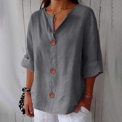 CAMERON - CLASSIC LIGHTWEIGHT LINEN TOP