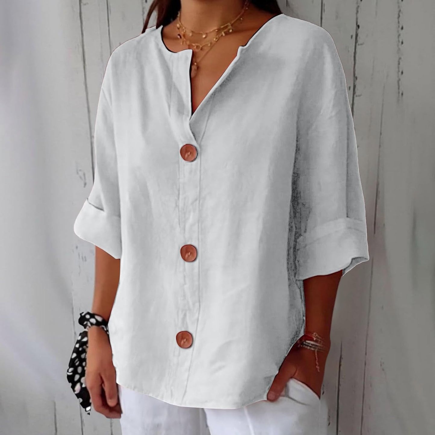CAMERON - CLASSIC LIGHTWEIGHT LINEN TOP