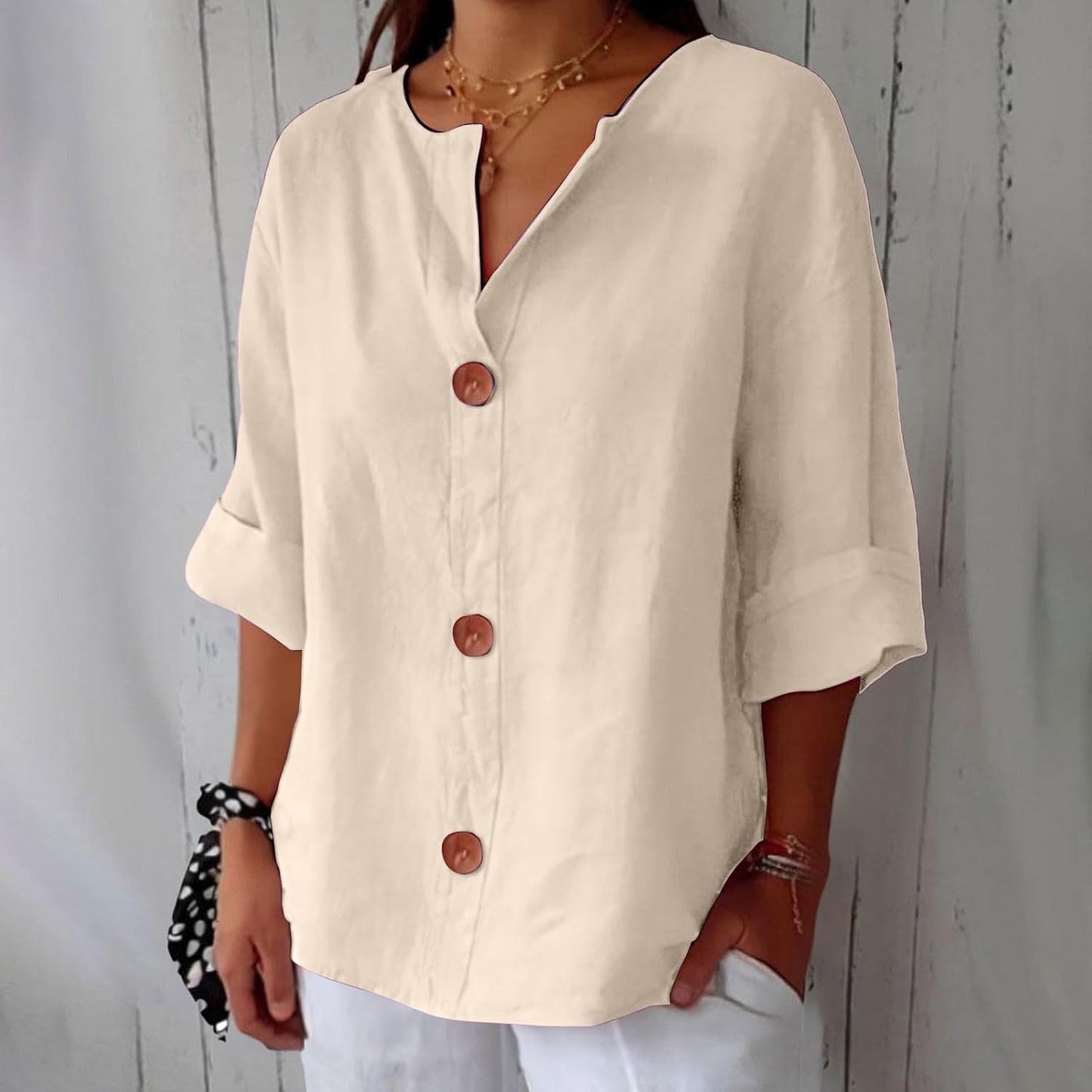 CAMERON - CLASSIC LIGHTWEIGHT LINEN TOP