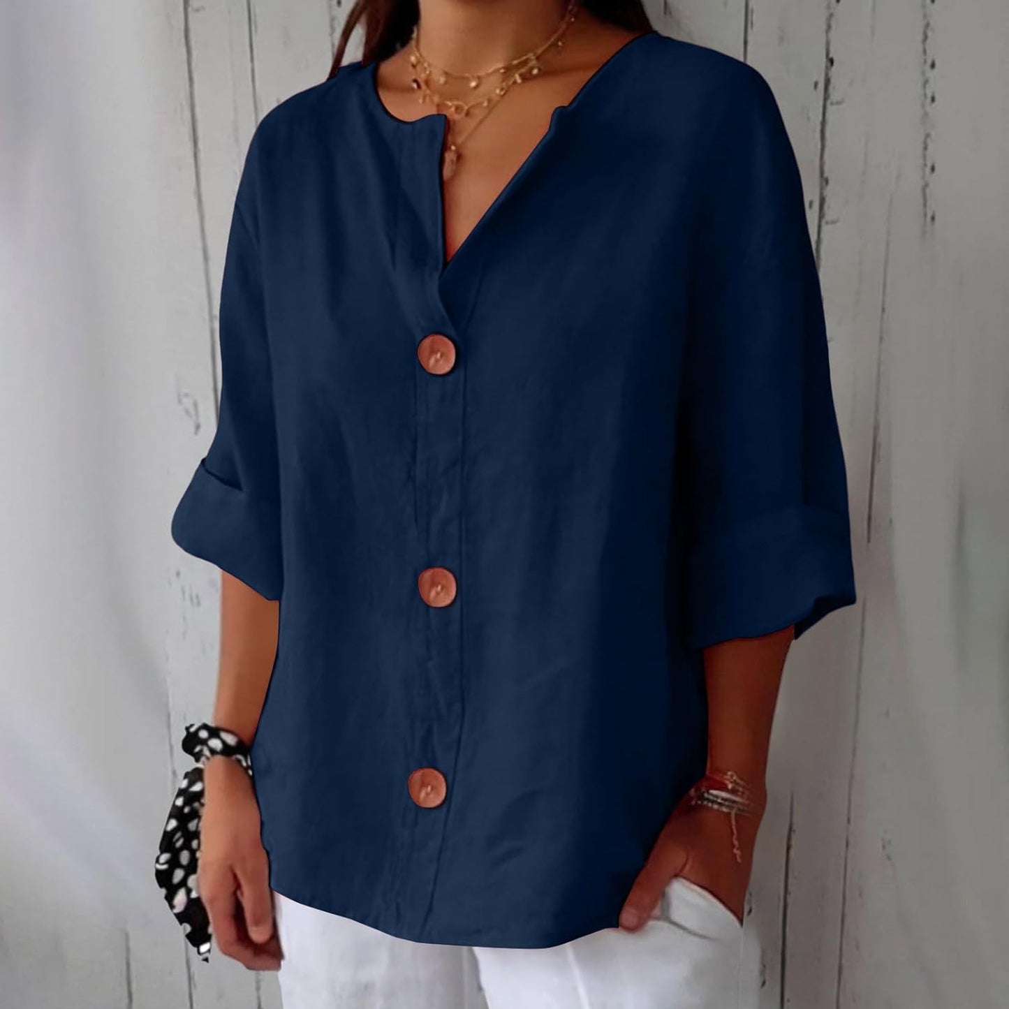 CAMERON - CLASSIC LIGHTWEIGHT LINEN TOP