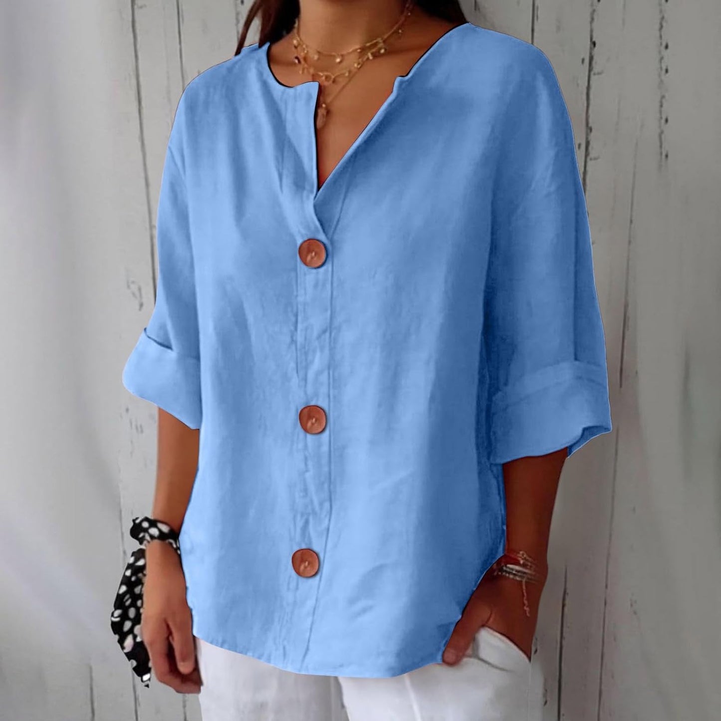 CAMERON - CLASSIC LIGHTWEIGHT LINEN TOP
