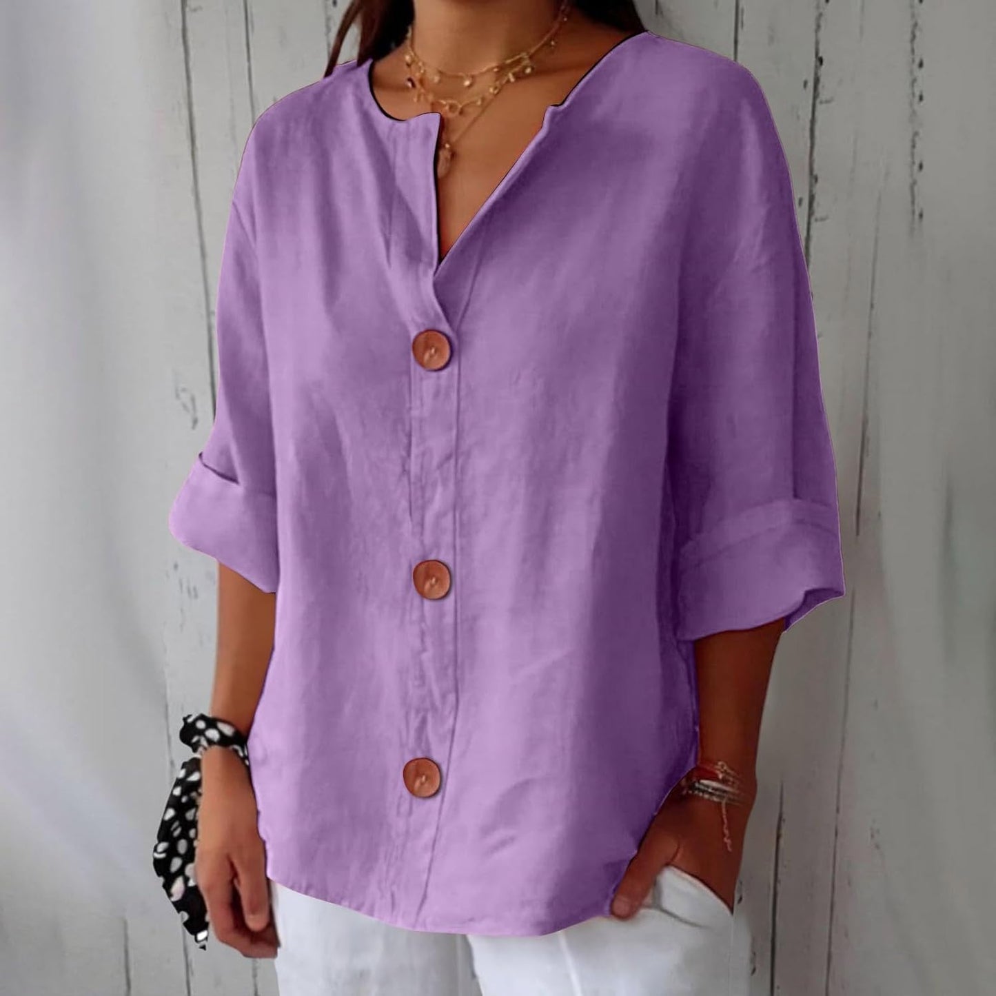 CAMERON - CLASSIC LIGHTWEIGHT LINEN TOP