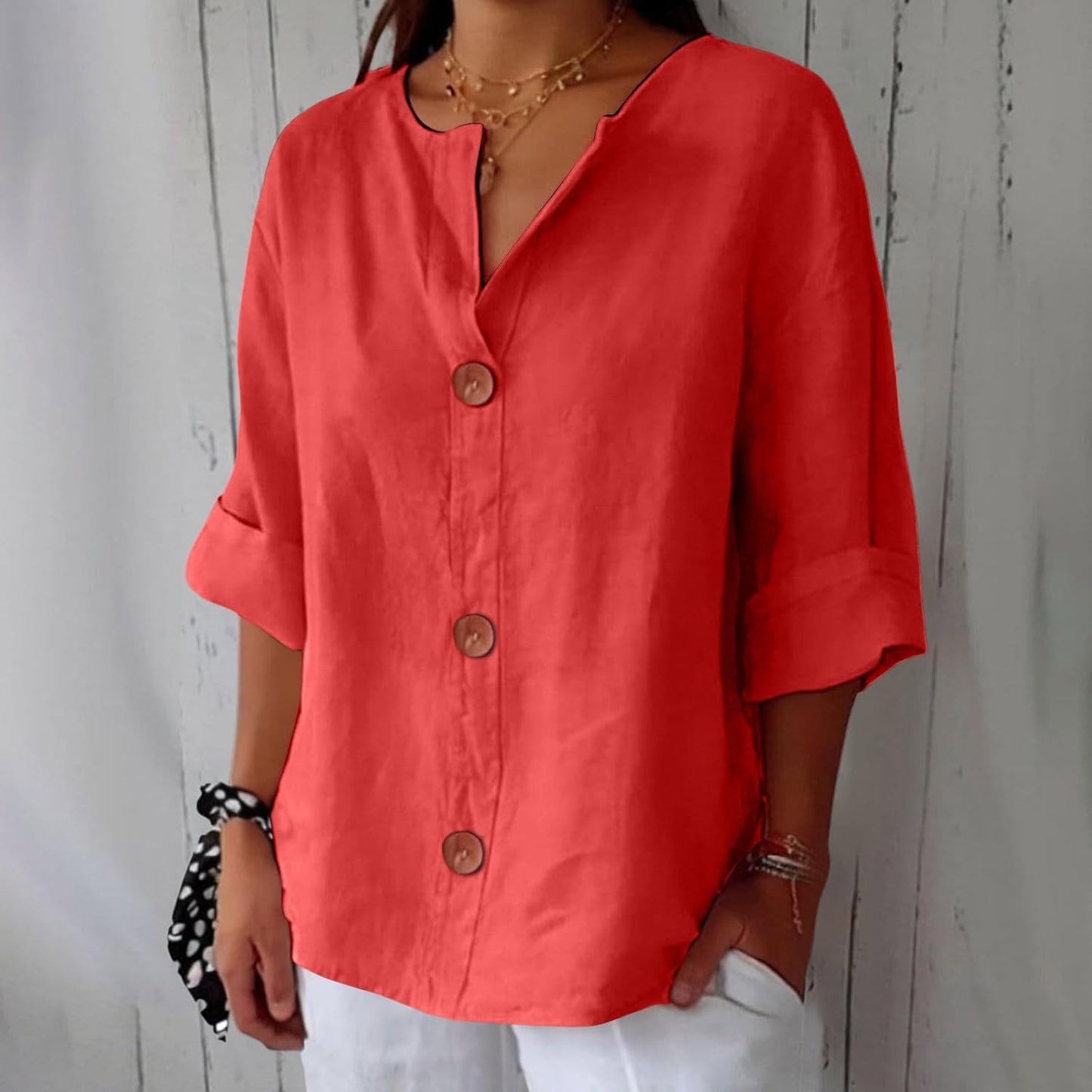 CAMERON - CLASSIC LIGHTWEIGHT LINEN TOP