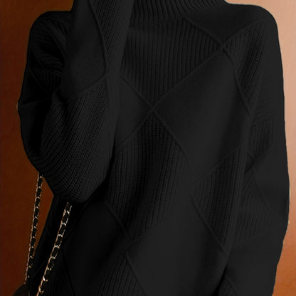 Jessie | Knitted Sweater with High Collar