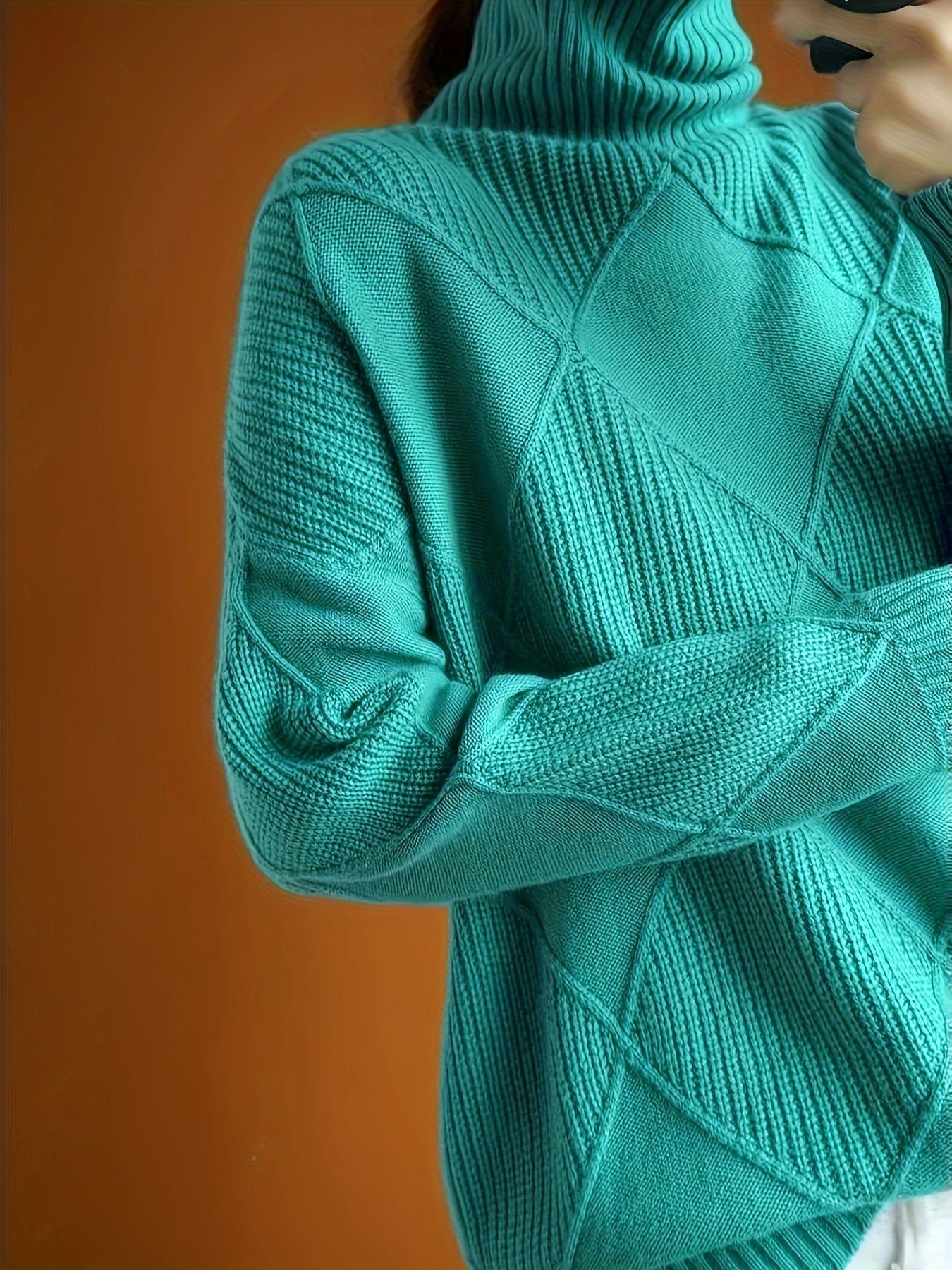 Jessie | Knitted Sweater with High Collar