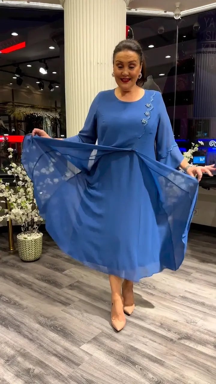 LAFRIZA - BREEZE FLOWY CHIFFON DRESS