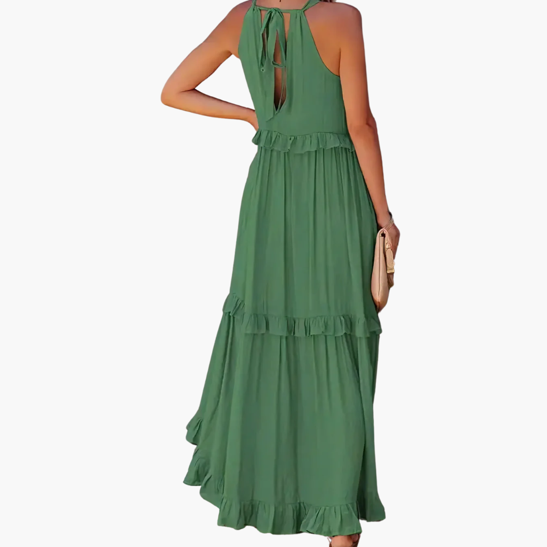 DIVINA - LIGHT RUFFLE STYLE DRESS